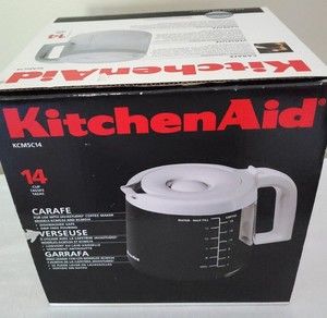 Kitchen Aid 14 Cup Glass Carafe (KCM5C14) Black-NEW IN OPEN BOX-Drip Free